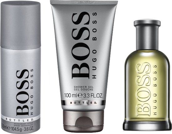 550x430-12 Hugo Boss Bottled - Eau de Toilette 100 ml + Deodorant 150 ml + 100 ml Showergel - Geschenkset - Image 1