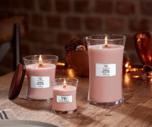 WoodWick Rosewood Ellipse Candle - Image 3