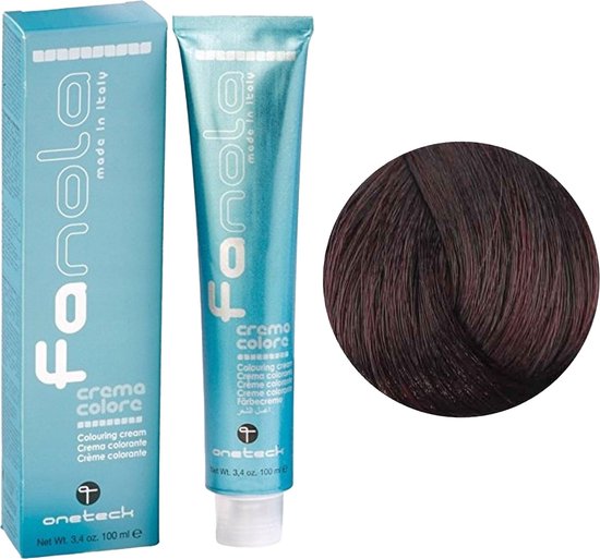 550x513-60 Fanola Haarverf Professional Colouring Cream 4.6 Chestnut Red - Image 1