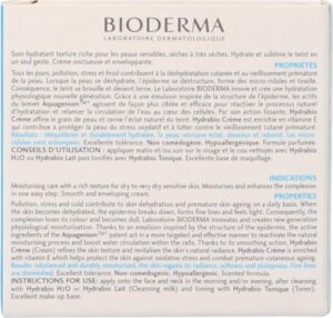 Bioderma Hydrabio Nourishing Moisturizing Cream For Dry To Very Dry Sensitive Skin 50 Ml - Image 4