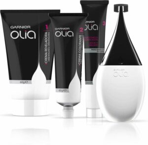 Permanent Dye Olia 1,10 Black Sapphire Garnier Ammonia-free (4 Pieces) - Image 3