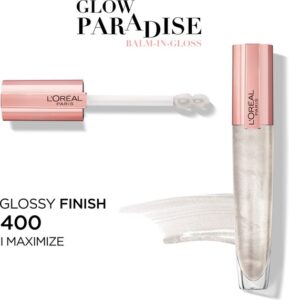 L'Oréal Paris Glow Paradise Balm in Gloss - Volumegevende Lipgloss Verrijkt met Hyaluronzuur - 400 I Maximize - Transparant - 7 ml - Image 4