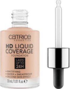 Catrice - Liquid Make-Up HD Liquid Coverage (Foundation) 30 ml 020 Rose Beige - - Image 2