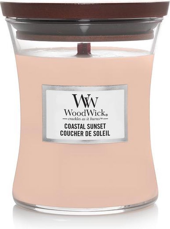 550x741-58 WoodWick Hourglass Medium Geurkaars - Coastal Sunset - Image 1
