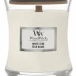 WoodWick Geurkaars Mini White Teak 85 gr