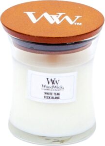 WoodWick Geurkaars Mini White Teak 85 gr - Image 4