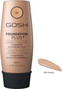 Gosh - Foundation Plus+ Cryo-Corrective Face Foundation 006 Honey 30Ml - Image 4