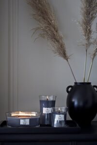 WoodWick Heartwick Flame Ellipse Geurkaars - Evening Onyx - Image 3