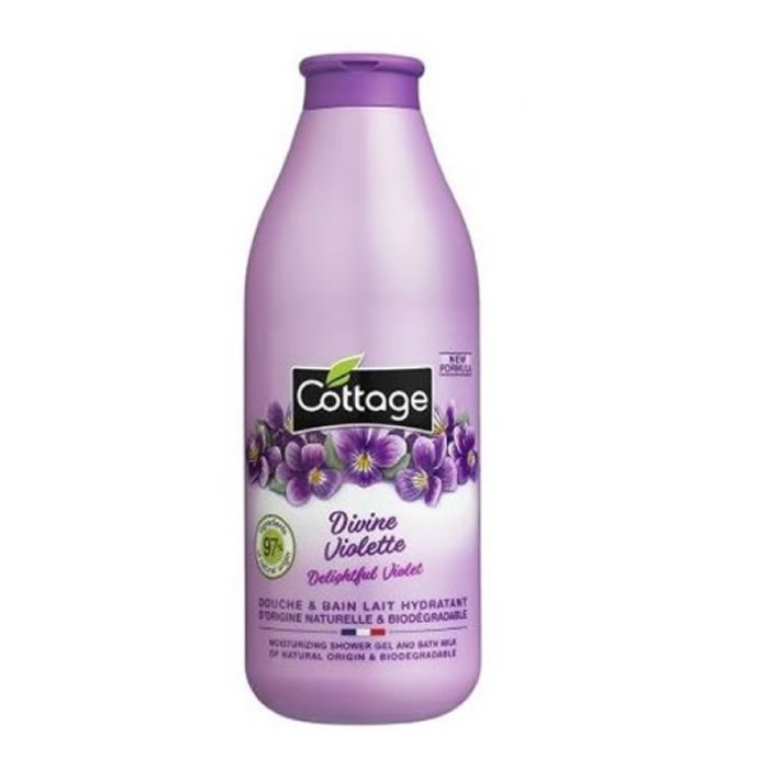 687392_f73c1154d1521c732109db90b4c1d759 Cottage Divine Violette Milk Shower Gel 750ml - Image 1