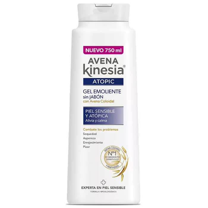 8411135006225 Avena Kinesia Atopic Soap Free Emollient Gel 750ml - Image 1