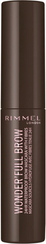161x840-22 Rimmel London Wonder'full 24 Hour Brow Mascara - Wenkbrauwgel - 003 Dark brown - Image 1