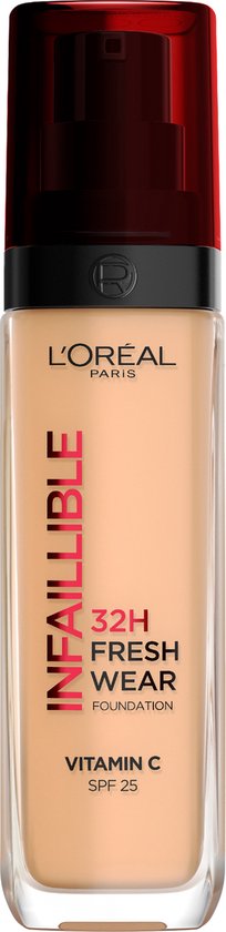 204x840-39 L’Oréal Paris Infaillible 32HR Fresh Wear Foundation - 200 - Langhoudende Foundation met SPF 25 en Vitamine C - 30ml - Image 1