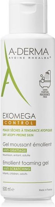 224x840-164 A-Derma Exomega Control Emollient Foaming Gel Anti-Scratching 500ml - Image 1