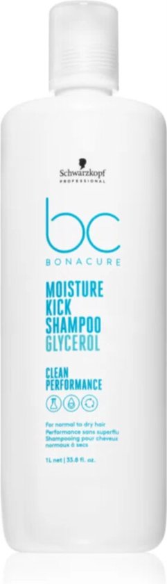 241x840-6 Schwarzkopf Bonacure Moisture Kick Shampoo 1000ml - Normale Shampoo Vrouwen - Image 1