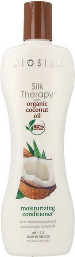 245x840-125 Biosilk Silk Therapy With Natural Coconut Oil Moisturizing Conditioner 355 Ml - Image 1