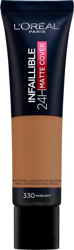 251x840-12 Infaillible 24h Matte Cover Foundation 330 hazelnut - Image 1
