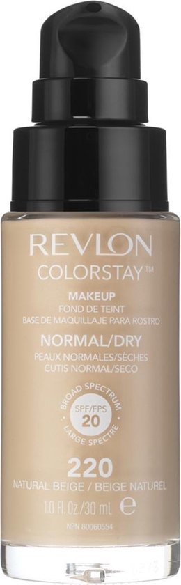 260x840-287 Revlon Colorstay Makeup Foundation SPF 20 - 220 Natural Beige - 30 ml - foundation - Image 1