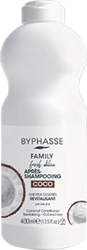 292x840-36 Revitalising Conditioner Byphasse Family Fresh Delice Coconut Coloured hair (400 ml) - Image 1