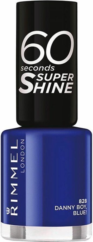 322x840-79 60 Seconds Super Shine Nail Polish By Rimmel #828-danny-boy-blue! - Image 1