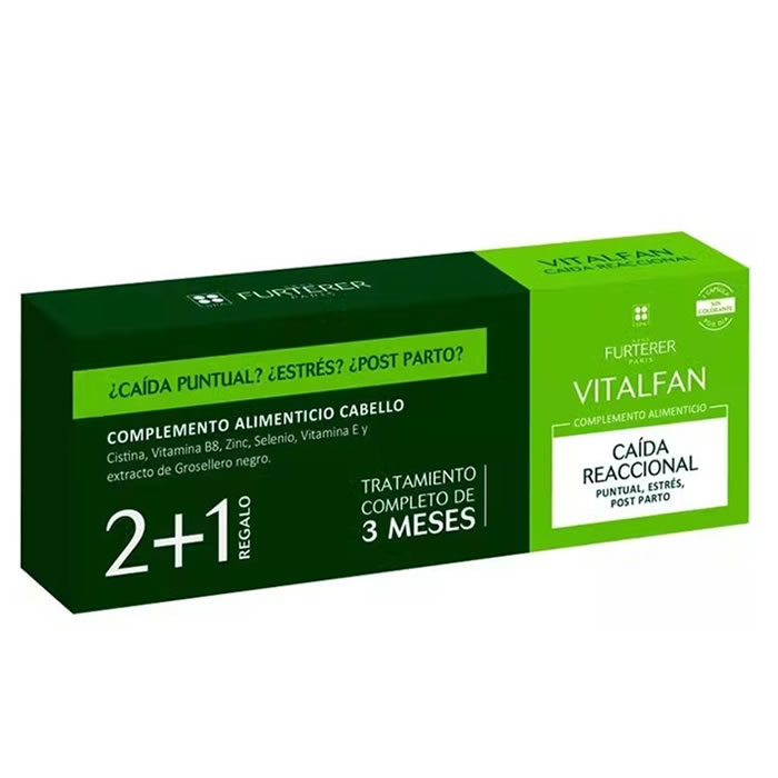 3282779347983 Rene Furterer Vitalfan Reactional Hair Loss 3x30 Capsules - Image 1