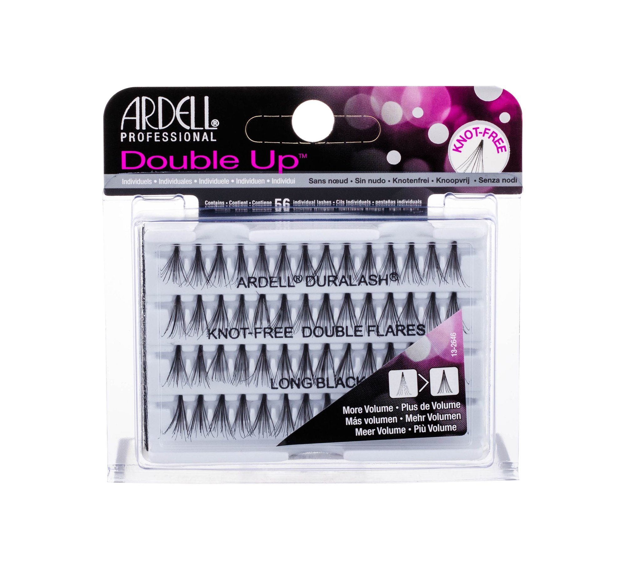347180_39ad1fc3e3e4eb2d321bb3281ae731c5 Ardell Professional Double Individuals Knot Free Double Flares Long Black - Image 1