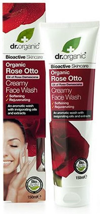 395x840-108 Dr Organic Rose Otto Cream Face Wash 150ml - Image 1