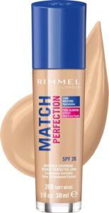Match Perfection Foundation Spf20 By Rimmel #200-soft-beige-30ml - Image 4