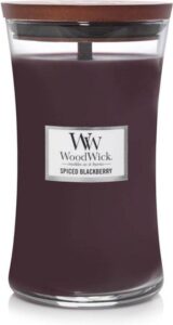 WoodWick Hourglass Large Geurkaars - Spiced Blackberry - Image 3