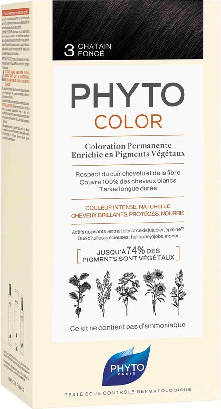 454x840-177 Phytocolor By Phyto #3-dark Brown - Image 1