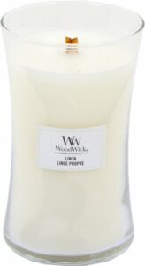 WoodWick Hourglass Large Geurkaars - Linen - Image 3