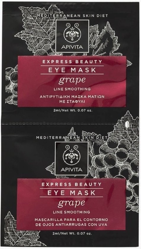 476x840-104 Apivita Express Beauty Express Eye Grape Masker - Image 1