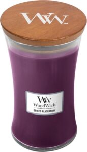 WoodWick Hourglass Large Geurkaars - Spiced Blackberry - Image 2