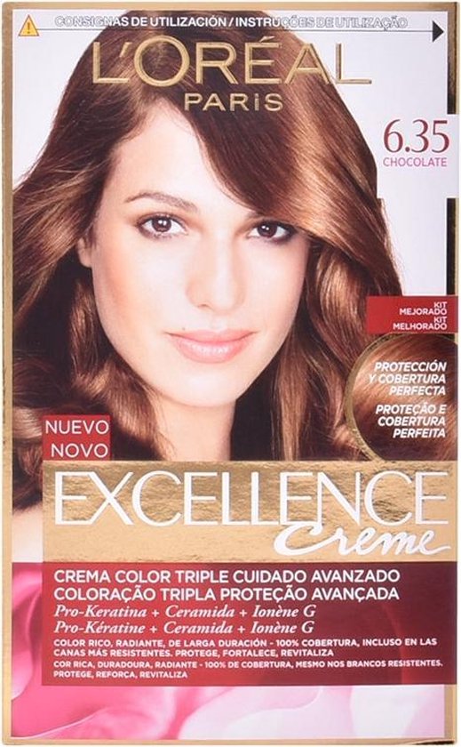 519x840-21 Loreal Haarverf - Excellence Creme nr. 6.35 Akazien Honing - Image 1