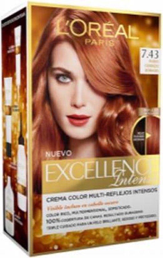 530x840-22 L'oréal Paris Excellence Intense Tinte #7,43 Rubio Cobrizo Dorado 1 U - Image 1