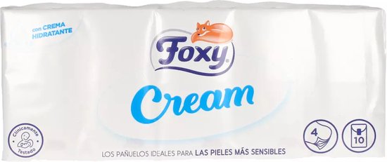 550x231-10 Foxy Cream Pañuelos Pieles Sensibles 10 X 9 U - Image 1