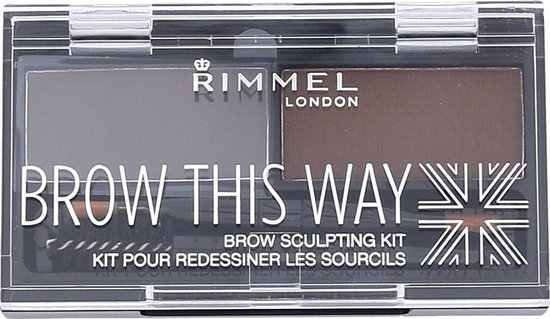 550x319-19 Rimmel London Brow This Way Brow Sculpting Kit - 003 Dark Brown - Image 1