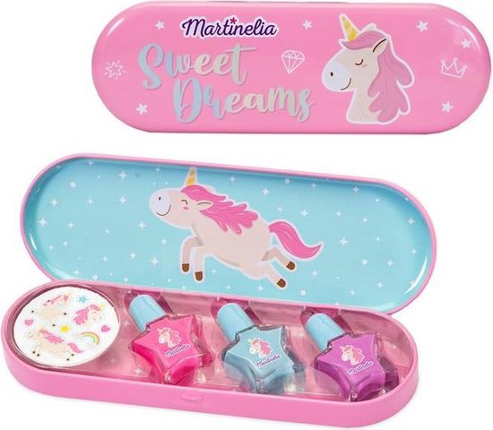 550x480-21 Manicure Set Martinelia Unicorn Nail Polsih Stickers 4 Pieces - Image 1