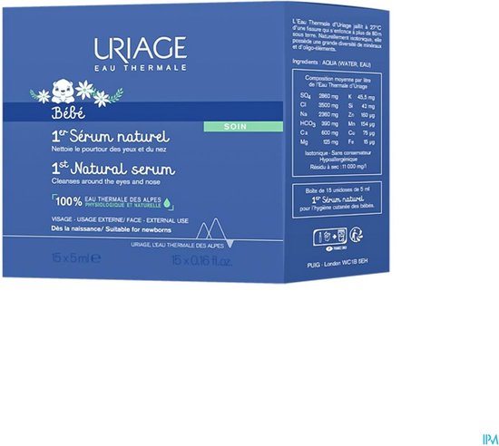 550x492-12 Uriage Bb 1er Serum Naturel 15x5ml - Image 1