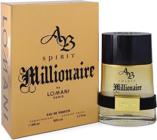 550x492-50 Lomani Spirit Millionaire Eau De Parfum Spray 100 ml for Men - Image 1
