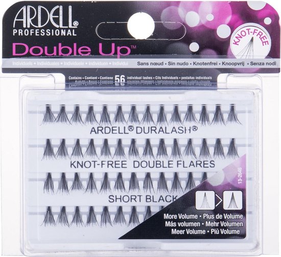 550x504-56 Double Up Duralash Knot Free Double Flares 56 ks TrsovA c nalepovacA Atmasy bez uzlAku - Image 1