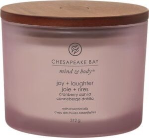 Chesapeake Bay Joy & Laughter - Cranberry Dahlia 3-Wick Candle - Image 4
