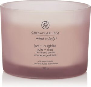 Chesapeake Bay Joy & Laughter - Cranberry Dahlia 3-Wick Candle - Image 2