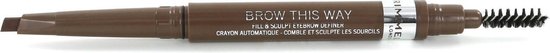 550x53 Rimmel Brow This Way Fill & Sculpt Wenkbrauwpotlood - 002 Medium Brown - Image 1