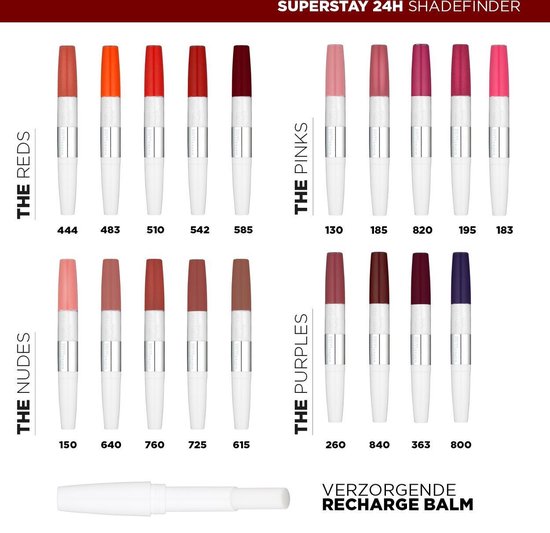 550x533-81 Maybelline Superstay 24H Lippenstift - 260 Wildberry - Image 1