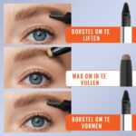 Maybelline New York - Tattoo Brow Lift Stick - 03 Medium Brown - Bruin Wenkbrauwpotlood met Stylingborstel - Image 3