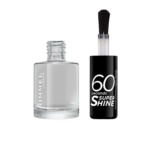 550x550-3363 60 Seconds Super Shine Nail Polish By Rimmel #740-clear - Image 1