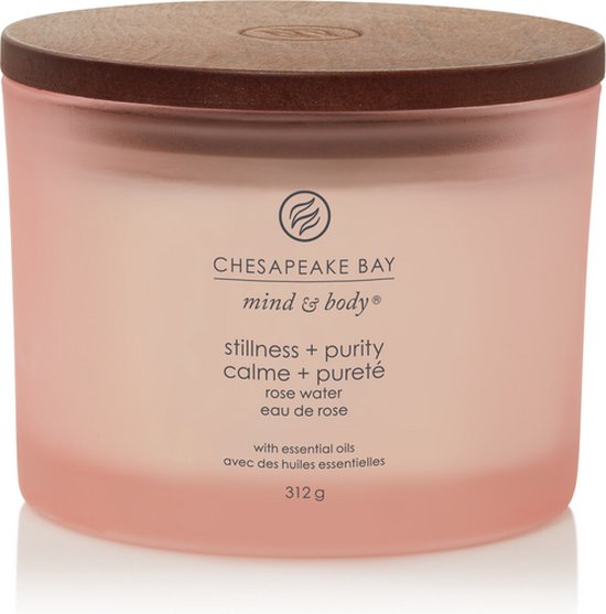 550x557-148 Chesapeake Bay Stillness & Purity - Rose Water 3-Wick Candle - Image 1