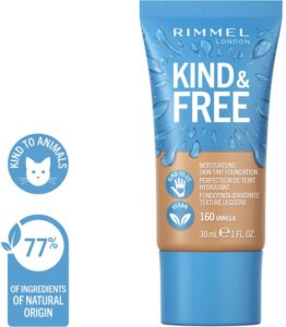 Rimmel London Kind & Free Moisturising Skin Tint Foundation 160 30 ml - Image 4