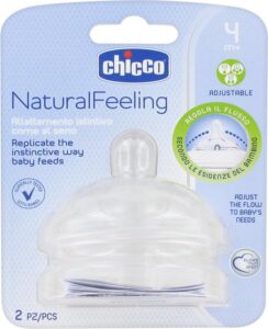 Chicco Fopspeen 4m+ Recht Siliconen Transparant 2 Stuks - Image 3