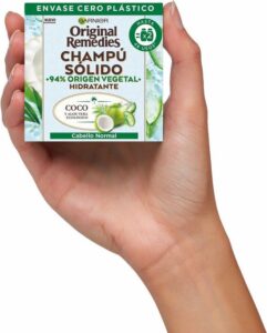 Haarzeep Garnier Original Remedies Kokosnoot Aloë Vera Hydraterend (60 g) - Image 2